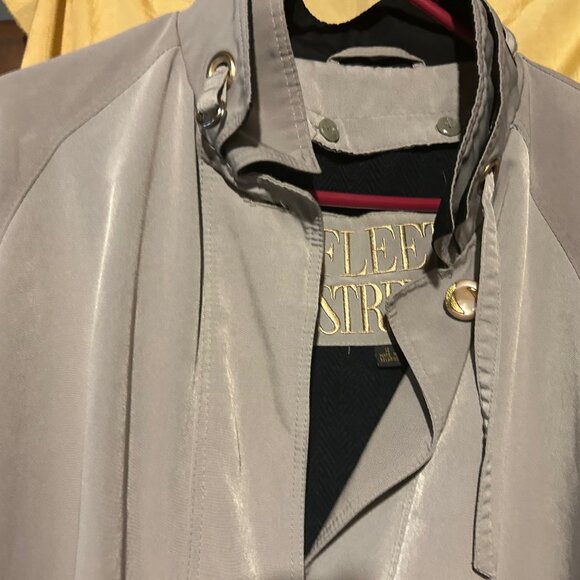 Fleet Street woman's gray trench coat - Picture 3 of 5